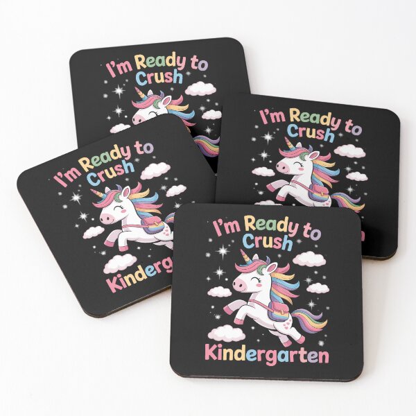 Item preview, Crush Kindergarten Girls Back to School Unicorn First Day designed and sold by IdunayaStore.