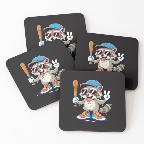 Item preview, Trash Panda Baseball Drip Funny Raccoon Kids Mascot designed and sold by kiralynstration.