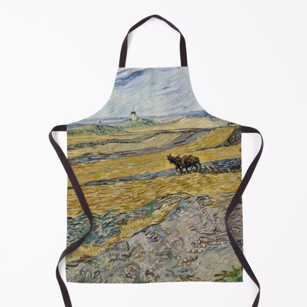 Item preview, Enclosed Field With Ploughman by Vincent van Gogh: Rustic Post Impressionist Poster designed and sold by artofuniverse.