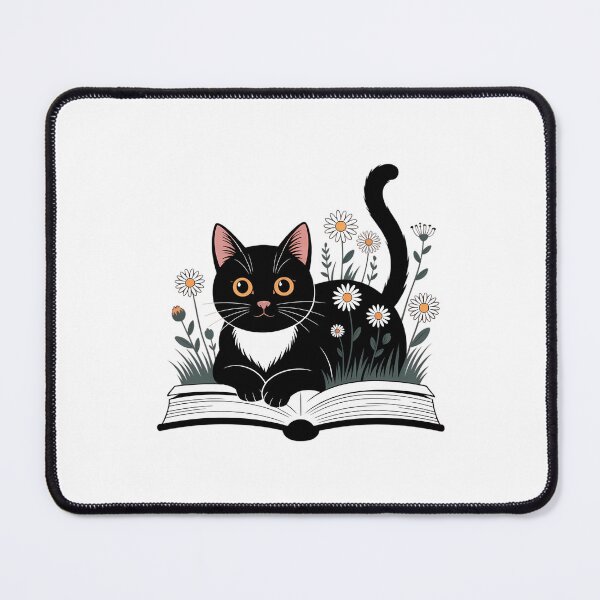 Item preview, Cute Book Cat designed and sold by IdunayaStore.