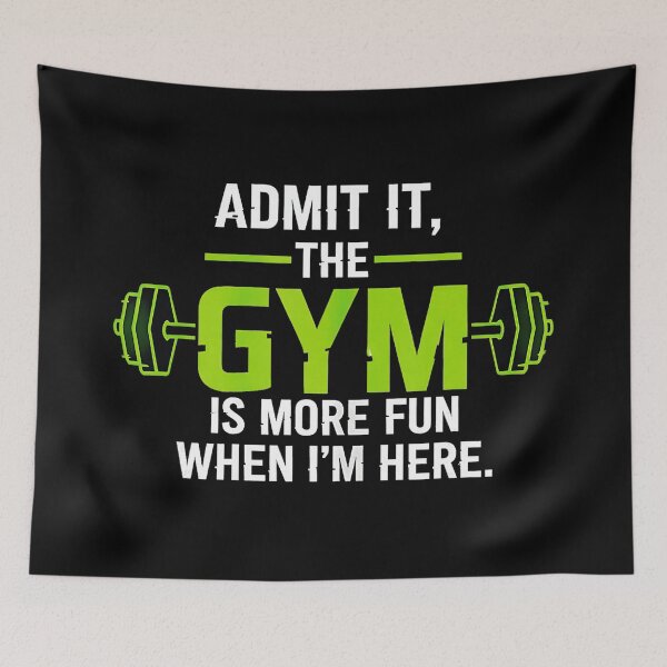 Item preview, Admit It The Gym Is More Fun Funny Workout designed and sold by eliramaison.