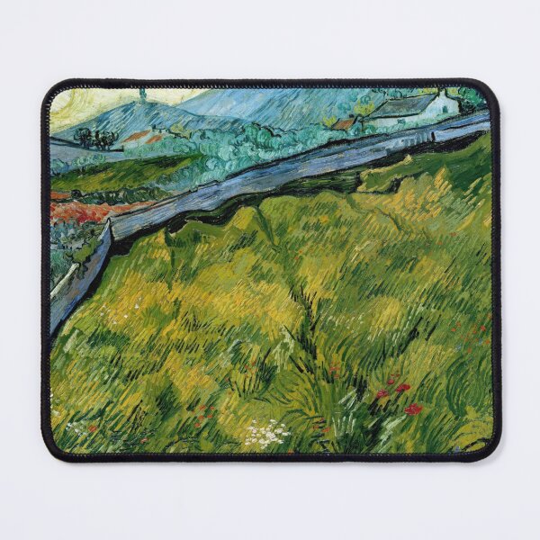 Item preview, Enclosed Wheat Field With Rising Sun by Vincent van Gogh: Post‑Impressionist Poster designed and sold by artofuniverse.