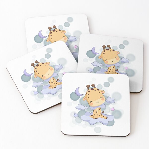 Item preview, Giraffe Sitting on a Cloud - Cozy Illustration designed and sold by iamKRUK.
