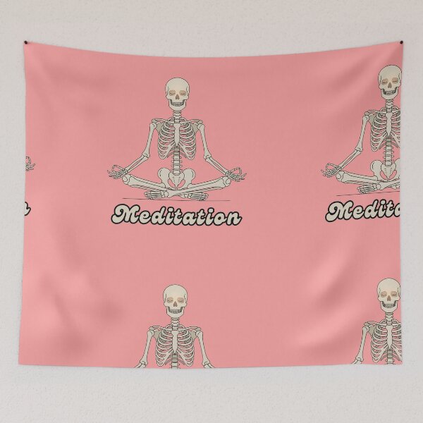 Item preview, Meditation Skeleton T-Shirt, Zen Skeleton Yoga Pose, Calm Mind Funny Spiritual Humor Design designed and sold by Raw Tigers.