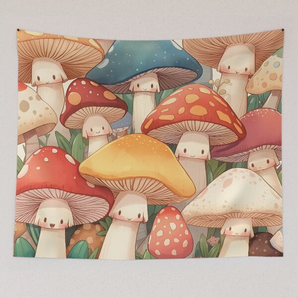 Item preview, Magical world of mushrooms designed and sold by uunaa.
