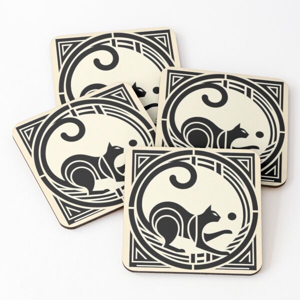 Item preview, Geometric squirrel circle stencil design  designed and sold by NivyasArtistry.