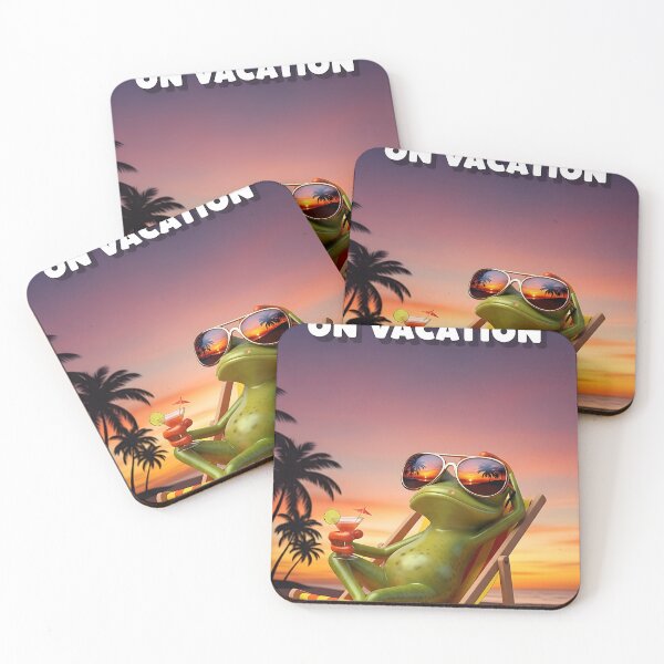 Item preview, Mentally On Vacation Funny Frog Beach Sunset Art designed and sold by Itsheartshop.