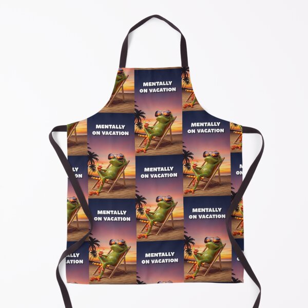 Item preview, Mentally On Vacation Funny Frog Beach Sunset Art designed and sold by Itsheartshop.