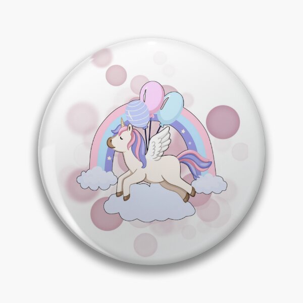 Item preview, Unicorn with Clouds and a Rainbow - Cozy Illustration designed and sold by iamKRUK.