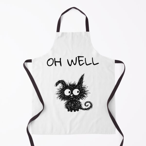 Item preview, Black Cat Oh Well Mood | Minimalist Doodle Cat Meme designed and sold by moodiecatshop.
