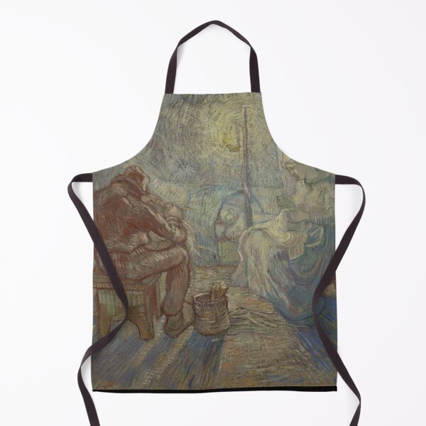 Item preview, Evening After Millet by Vincent van Gogh: Rustic Post Impressionist Interior Poster designed and sold by artofuniverse.
