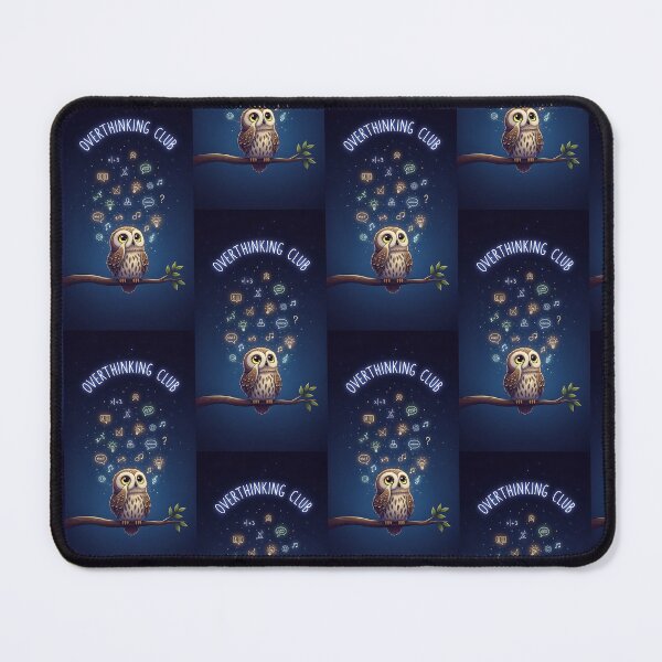 Item preview, Overthinking Club Cute Owl Night Sky Aesthetic Art designed and sold by Itsheartshop.