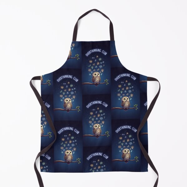 Item preview, Overthinking Club Cute Owl Night Sky Aesthetic Art designed and sold by Itsheartshop.