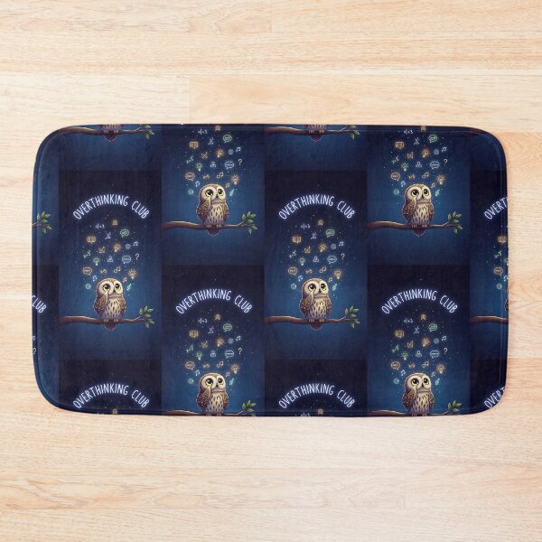 Item preview, Overthinking Club Cute Owl Night Sky Aesthetic Art designed and sold by Itsheartshop.
