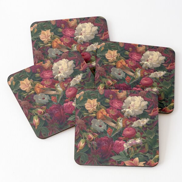 Item preview, A Hummingbird hovering beside vivid flowers, Birds in Motion designed and sold by CDC40.