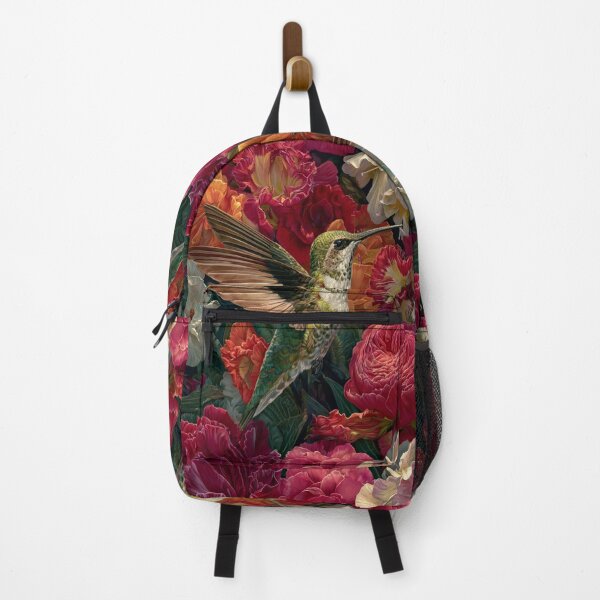 Item preview, A Hummingbird hovering beside vivid flowers, Birds in Motion designed and sold by CDC40.