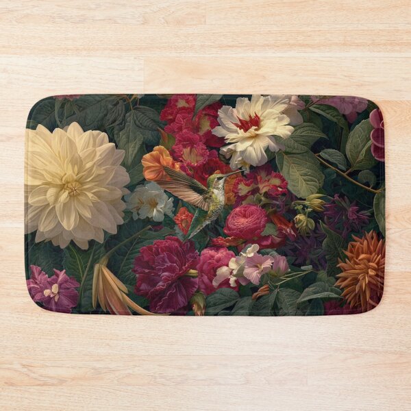 Item preview, A Hummingbird hovering beside vivid flowers, Birds in Motion designed and sold by CDC40.