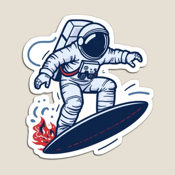 Item preview, Galactic Surfer - Rocket Astronaut designed and sold by RDproject.