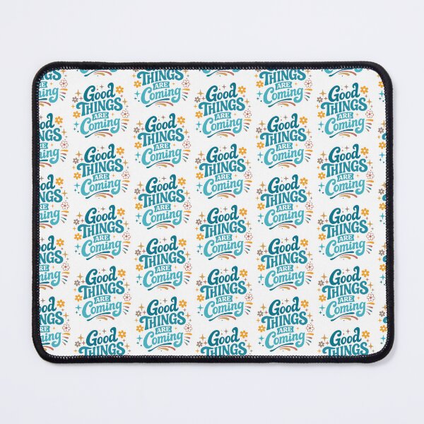 Item preview, Good Things Are Coming Retro Floral | Groovy Positive Quote Design designed and sold by GinColorist.