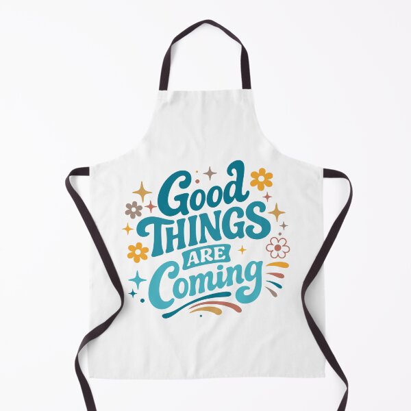 Item preview,  Good Things Are Coming Retro Floral | Groovy Positive Quote Design designed and sold by GinColorist.