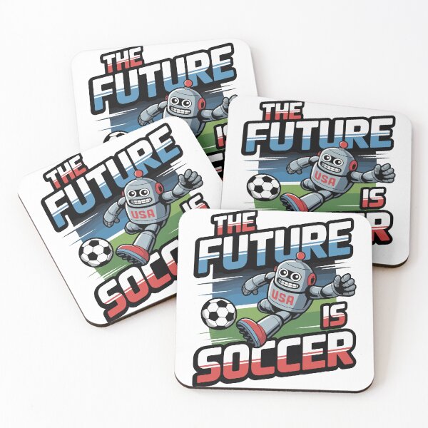 Item preview, The Future is Soccer Robot World Cup 2026 USA designed and sold by PixelWaveBD.
