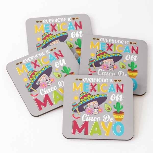 Item preview, Everyone Is Mexican on Cinco De Mayo – Funny Fiesta Skull Design designed and sold by ZentifyPrints.