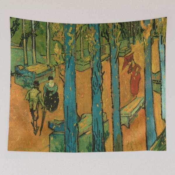 Item preview, Falling Leaves Les Alyscamps by Vincent van Gogh: Post Impressionist Wall Art designed and sold by artofuniverse.