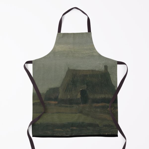 Item preview, Farm With Stacks of Peat by Vincent van Gogh: Rustic Landscape Poster designed and sold by artofuniverse.
