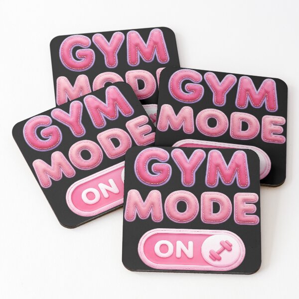 Item preview, Gym Mode On Cute Pink Workout  designed and sold by eliramaison.