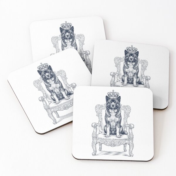 Item preview, Vintage Akita King Crown Funny Dog Lover designed and sold by DoodleTortle.