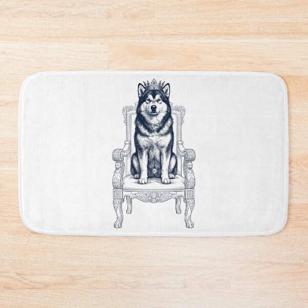 Item preview, Vintage Alaskan Malamute King Crown Funny Dog Lover designed and sold by DoodleTortle.