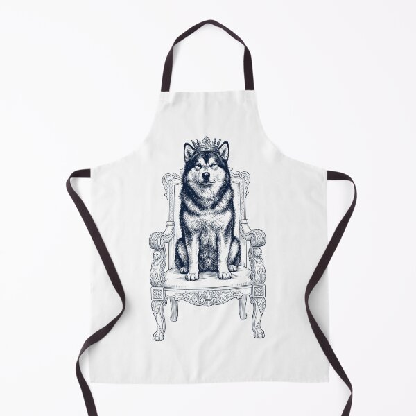 Item preview, Vintage Alaskan Malamute King Crown Funny Dog Lover designed and sold by DoodleTortle.