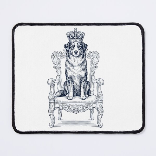 Item preview, Vintage Australian Shepherd King Crown Funny Dog Lover designed and sold by DoodleTortle.