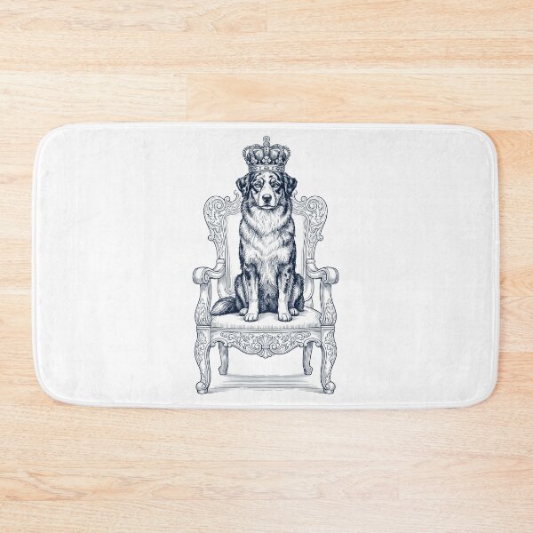 Item preview, Vintage Australian Shepherd King Crown Funny Dog Lover designed and sold by DoodleTortle.