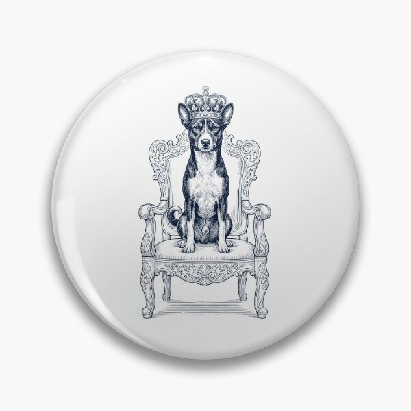 Item preview, Vintage Basenji King Crown Funny Dog Lover designed and sold by DoodleTortle.