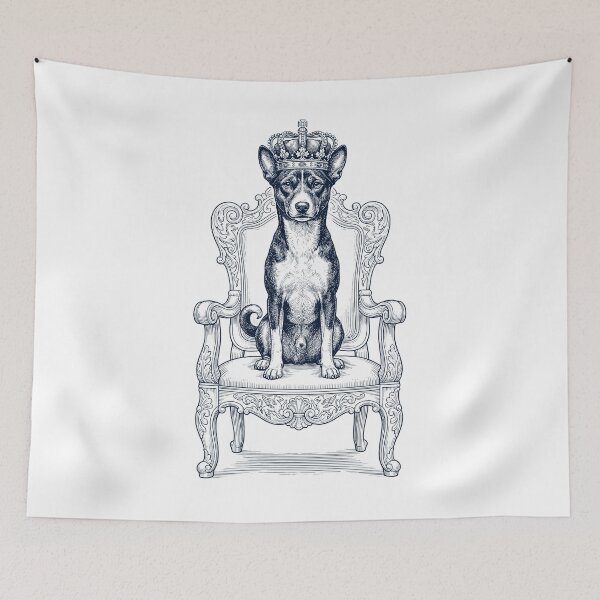 Item preview, Vintage Basenji King Crown Funny Dog Lover designed and sold by DoodleTortle.