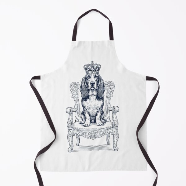 Item preview, Vintage Basset Hound King Crown Funny Dog Lover designed and sold by DoodleTortle.