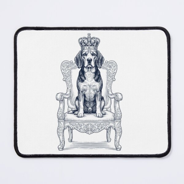Item preview, Vintage Beagle King Crown Funny Dog Lover designed and sold by DoodleTortle.