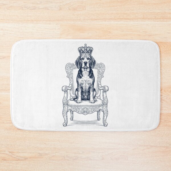 Item preview, Vintage Beagle King Crown Funny Dog Lover designed and sold by DoodleTortle.