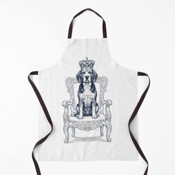Item preview, Vintage Beagle King Crown Funny Dog Lover designed and sold by DoodleTortle.