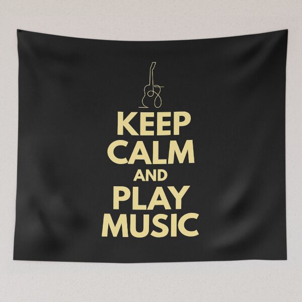 Item preview, Keep Calm And Play Music designed and sold by Joyful-Pixel.