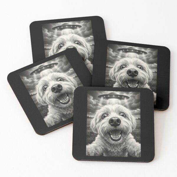 Item preview, Vintage Maltese UFO Alien Dog Mom Dad Lover designed and sold by TerryConnells.