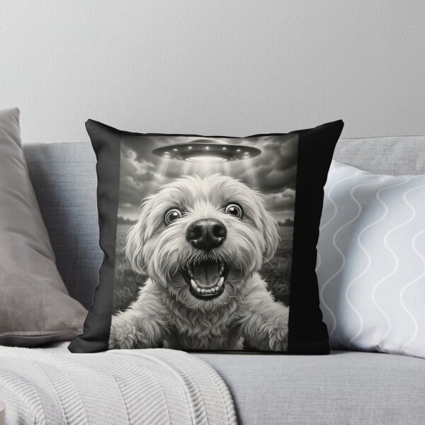 Item preview, Vintage Maltese UFO Alien Dog Mom Dad Lover designed and sold by TerryConnells.