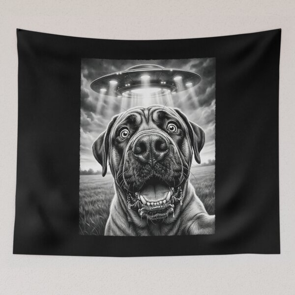 Item preview, Vintage Mastiff UFO Alien Dog Mom Dad Lover designed and sold by TerryConnells.