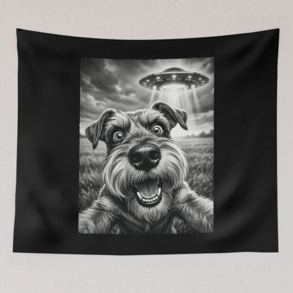 Item preview, Vintage Miniature Schnauzer UFO Alien Dog Mom Dad Lover designed and sold by TerryConnells.