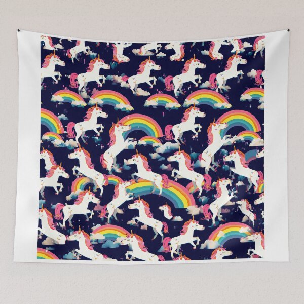 Item preview, Unicorn and rainbow pattern  designed and sold by Heaven1111.