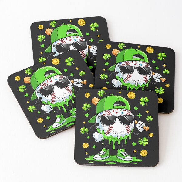 Item preview, Shamrock Baseball Drip Funny St Patrick’s Day designed and sold by miaa-artistshop.
