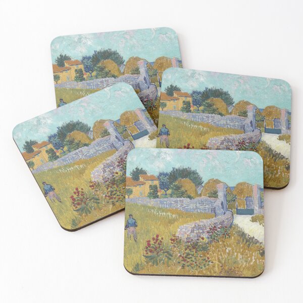 Item preview, Farmhouse in Provence by Vincent van Gogh: Rustic Post Impressionist Poster designed and sold by artofuniverse.