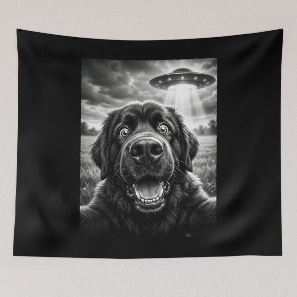 Item preview, Vintage Newfoundland UFO Alien Dog Mom Dad Lover designed and sold by TerryConnells.