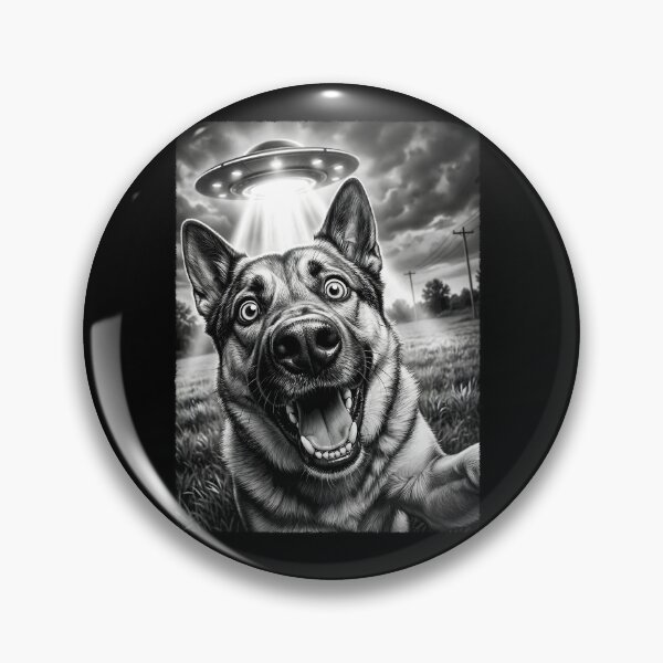 Item preview, Vintage Norwegian Elkhound UFO Alien Dog Mom Dad Lover designed and sold by TerryConnells.